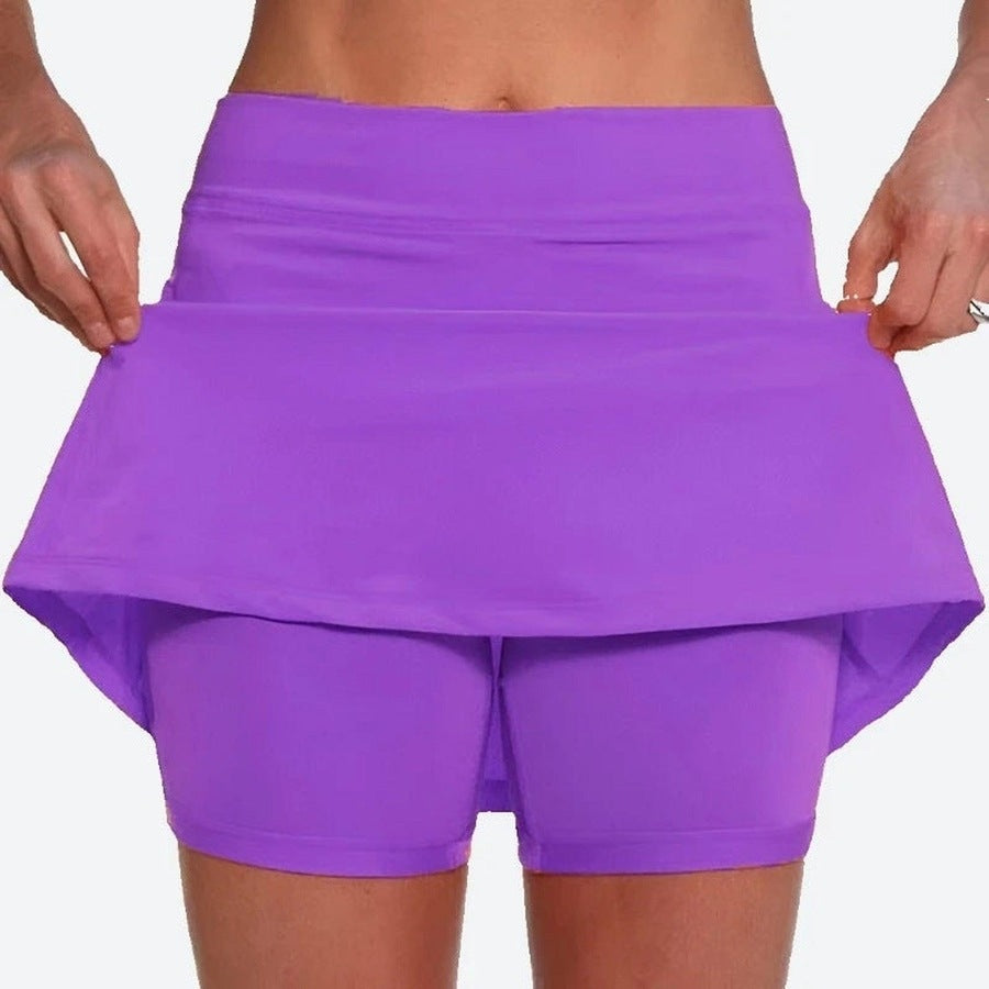 Athletic High-Waist Pocketed Skirts