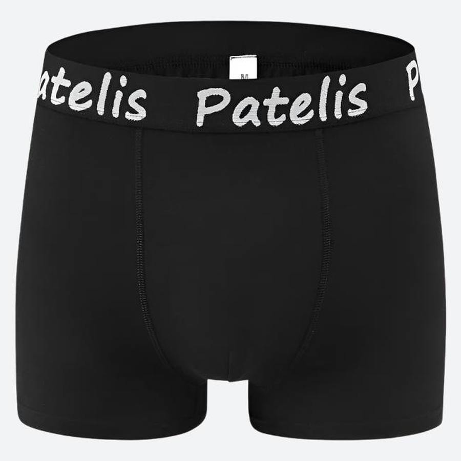 Branded Elastic Waistband Stretch Boxer Briefs