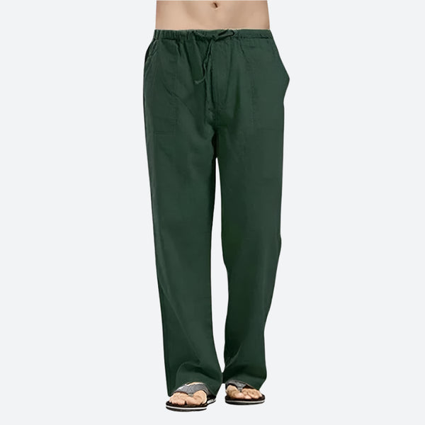 Breathable Drawstring Straight-Leg Lounge Pants