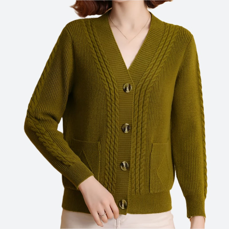 Cable Knit Button Front Cardigans