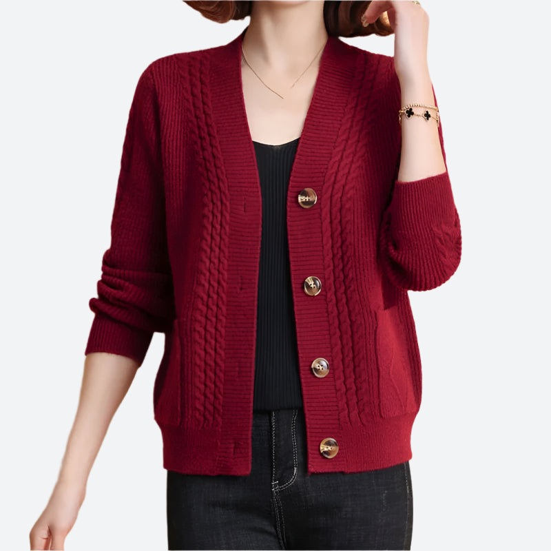 Cable Knit Button Front Cardigans
