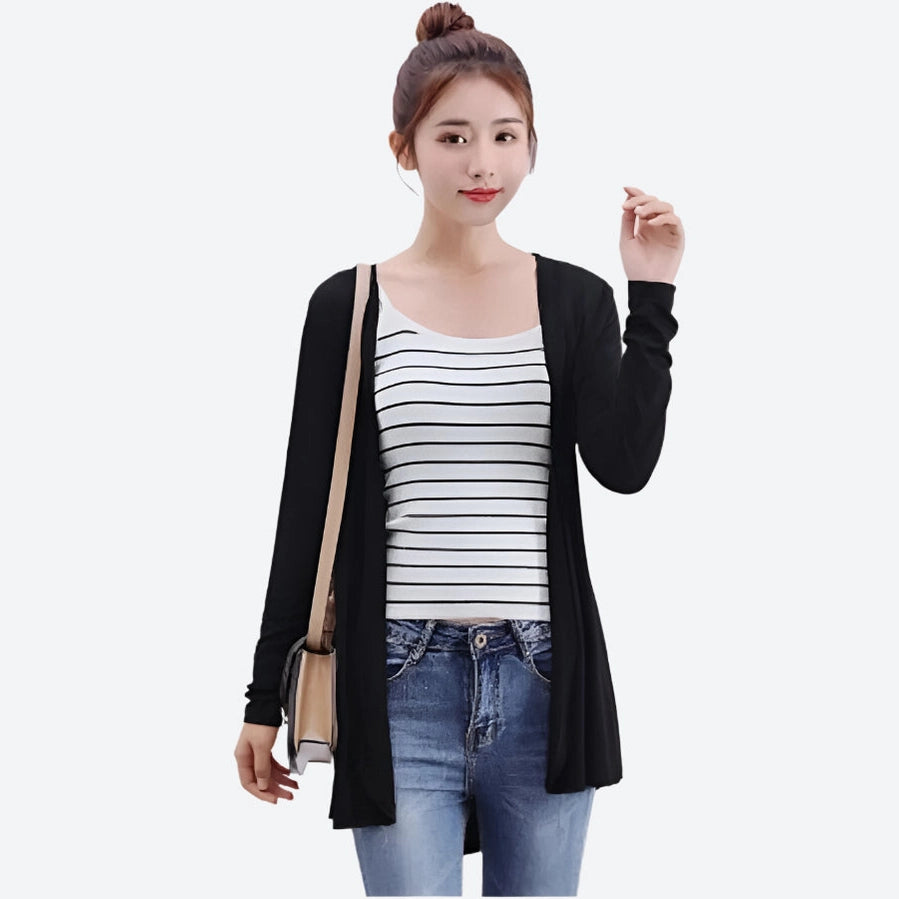 Casual Lightweight Open-Front Cardigans