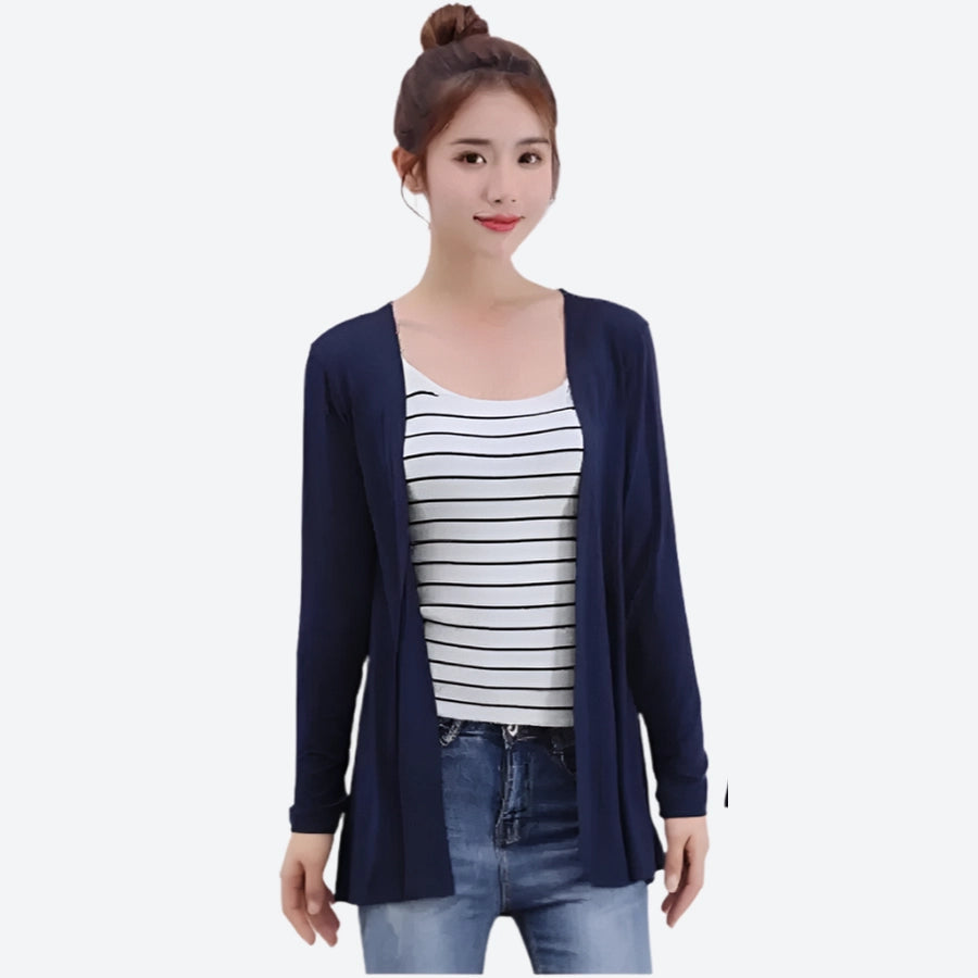 Casual Lightweight Open-Front Cardigans