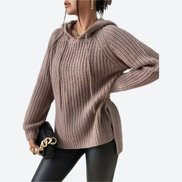 Casual Loose Knit Hoodie Sweaters