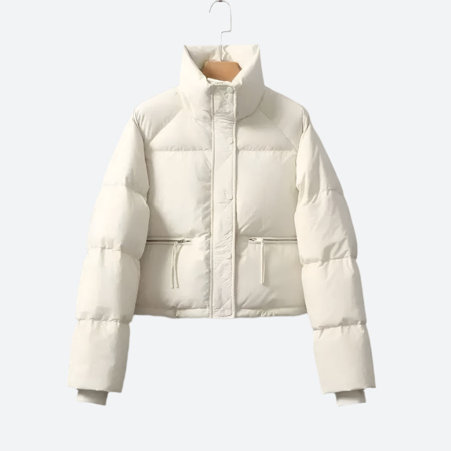 Chic Stand-Collar Quilted Puffer Jackets