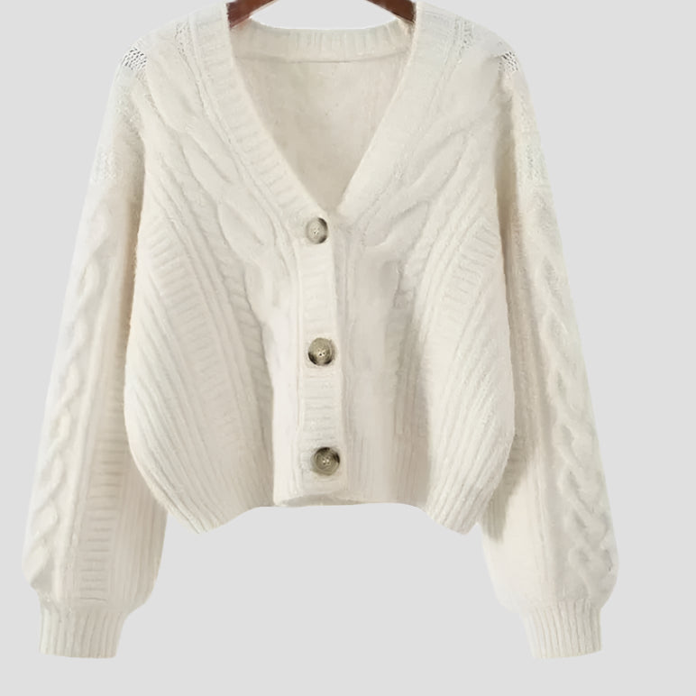 Chunky Cable Knit Button Cardigans