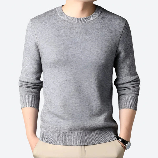 Classic Crewneck Knitted Pullover Sweaters