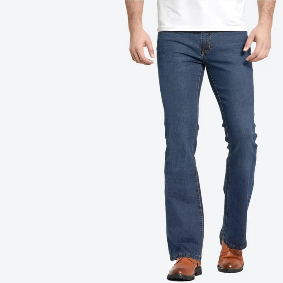 Classic Slim-Fit Bootcut Denim Jeans