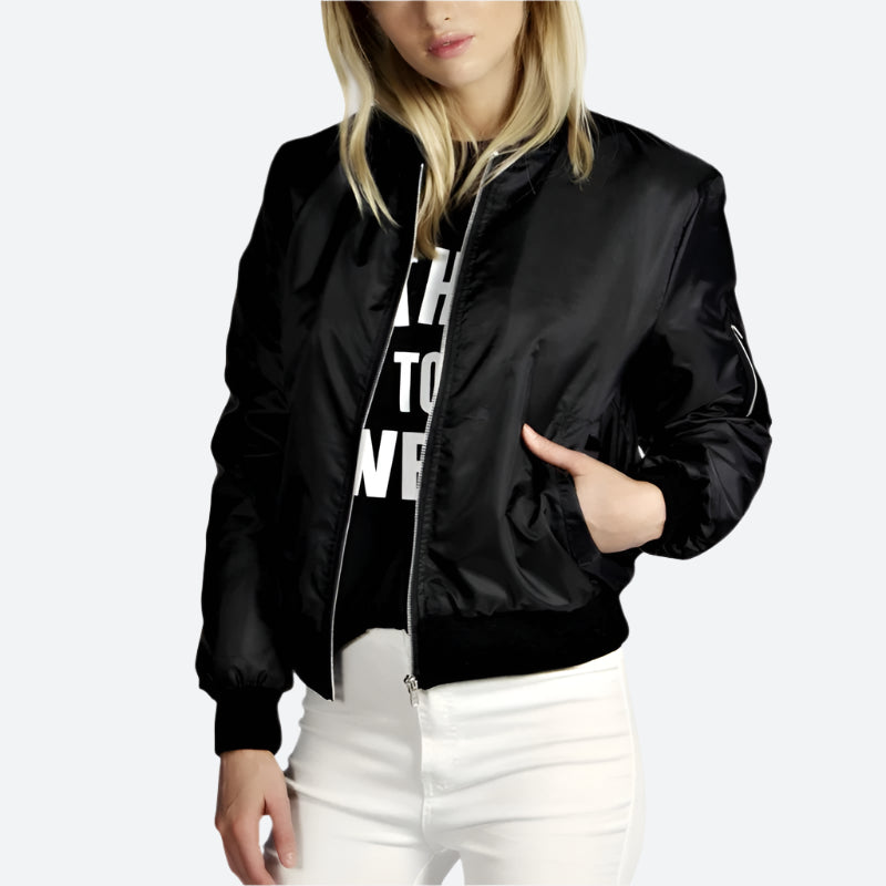 Classic Zip-Up Bomber Style Jackets
