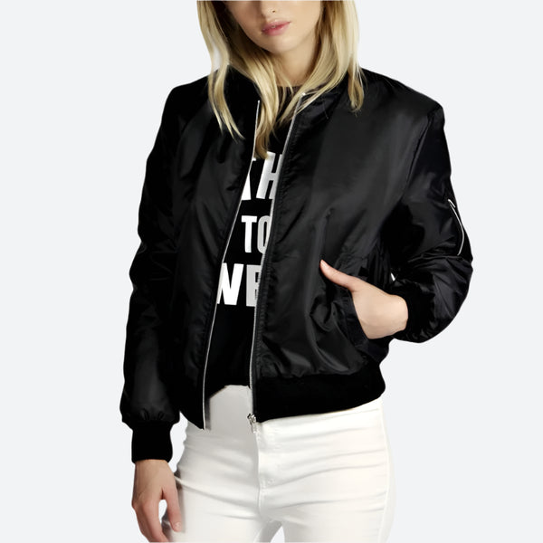 Classic Zip-Up Bomber Style Jackets