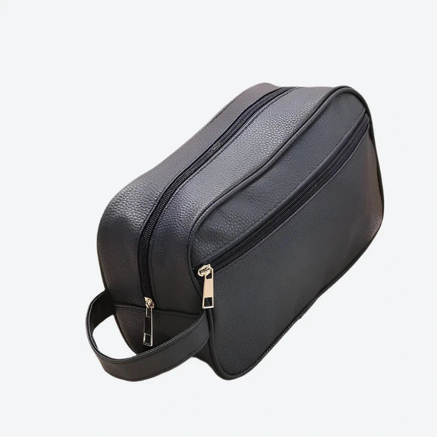 Compact Travel Leather Toiletry Bags