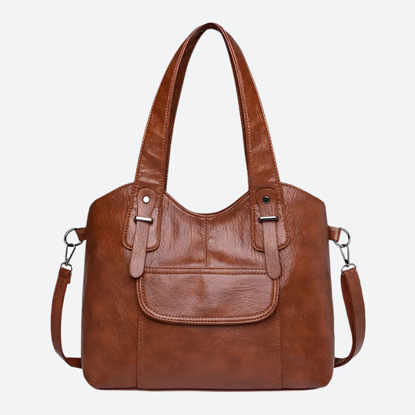 Convertible Faux Leather Handheld Tote Bags