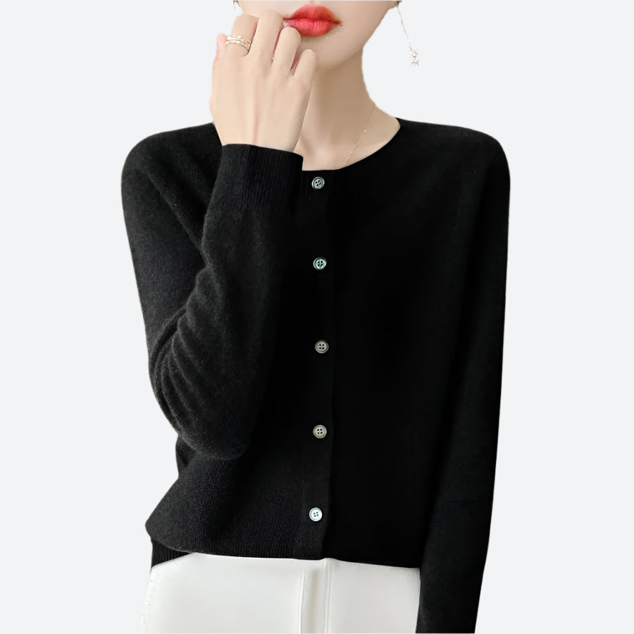 Cozy Button-Front Fluffy Knit Cardigans