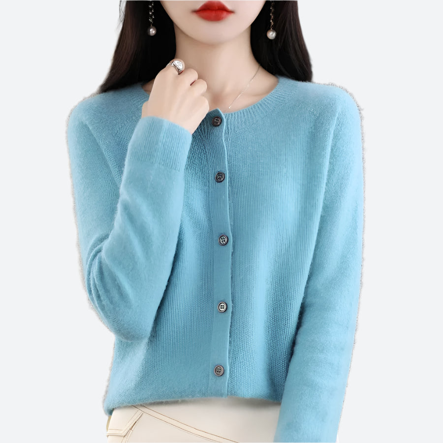Cozy Button-Front Fluffy Knit Cardigans