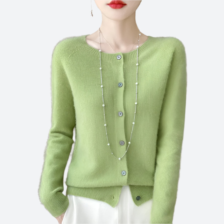 Cozy Button-Front Fluffy Knit Cardigans