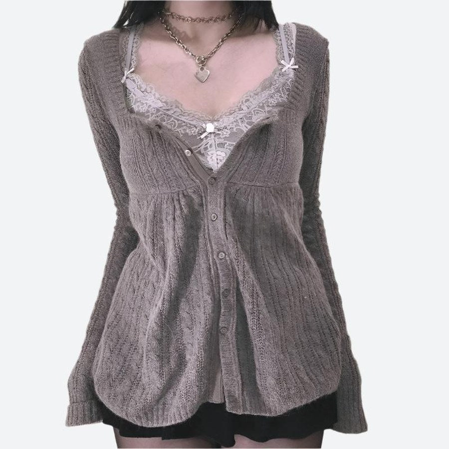 Cozy Button-Up Knit Cardigan Sweaters