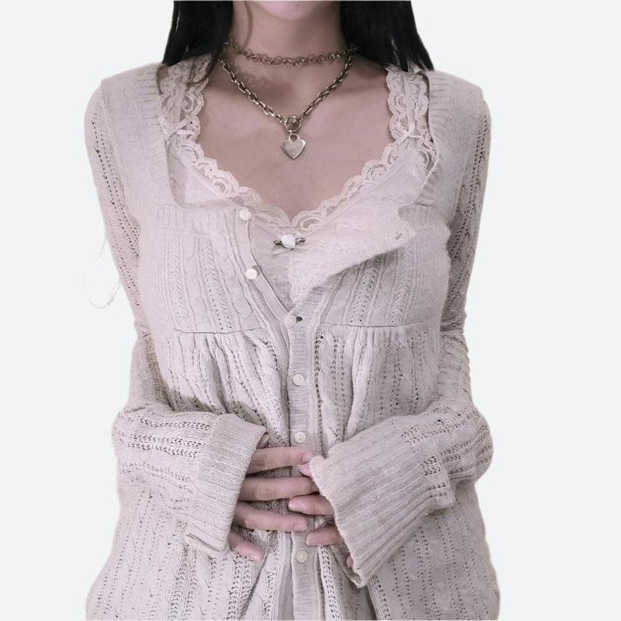 Cozy Button-Up Knit Cardigan Sweaters