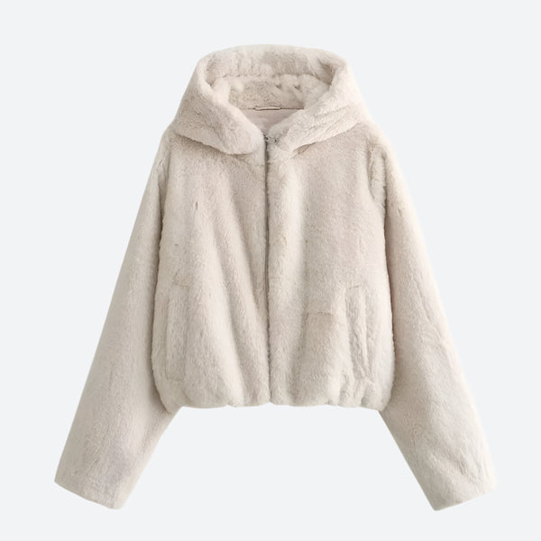 Cozy Half-Zip Faux Fur Winter Jackets
