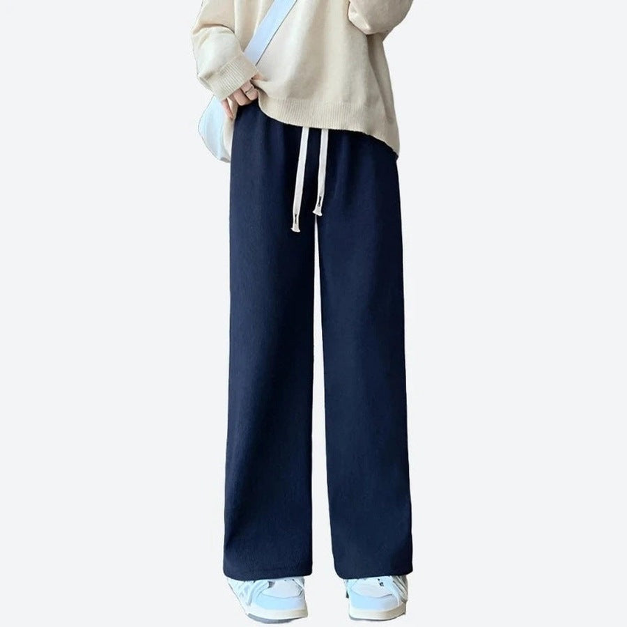 Cozy Wide-Leg Drawstring Lounge Pants