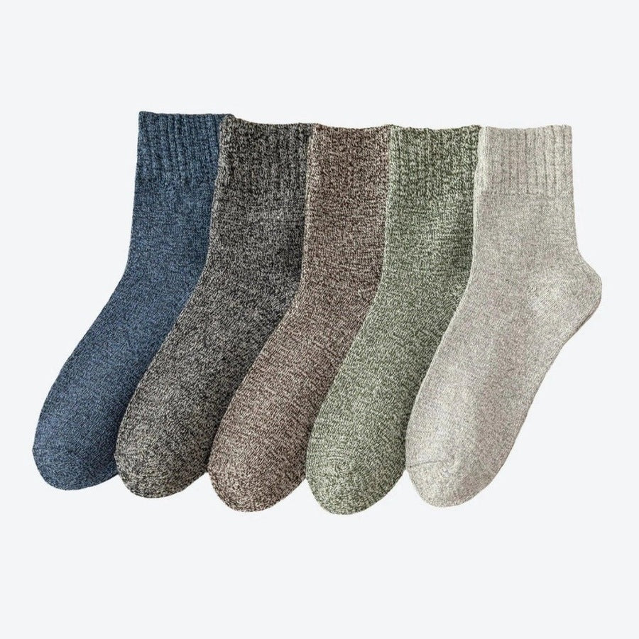 Cozy Winter Fair Isle Socks