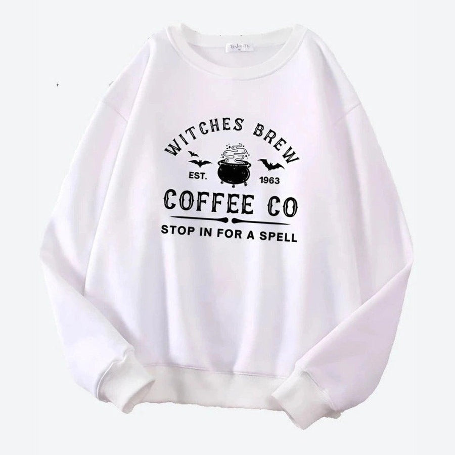 Cozy Witches Brew Themed Crewneck Sweaters