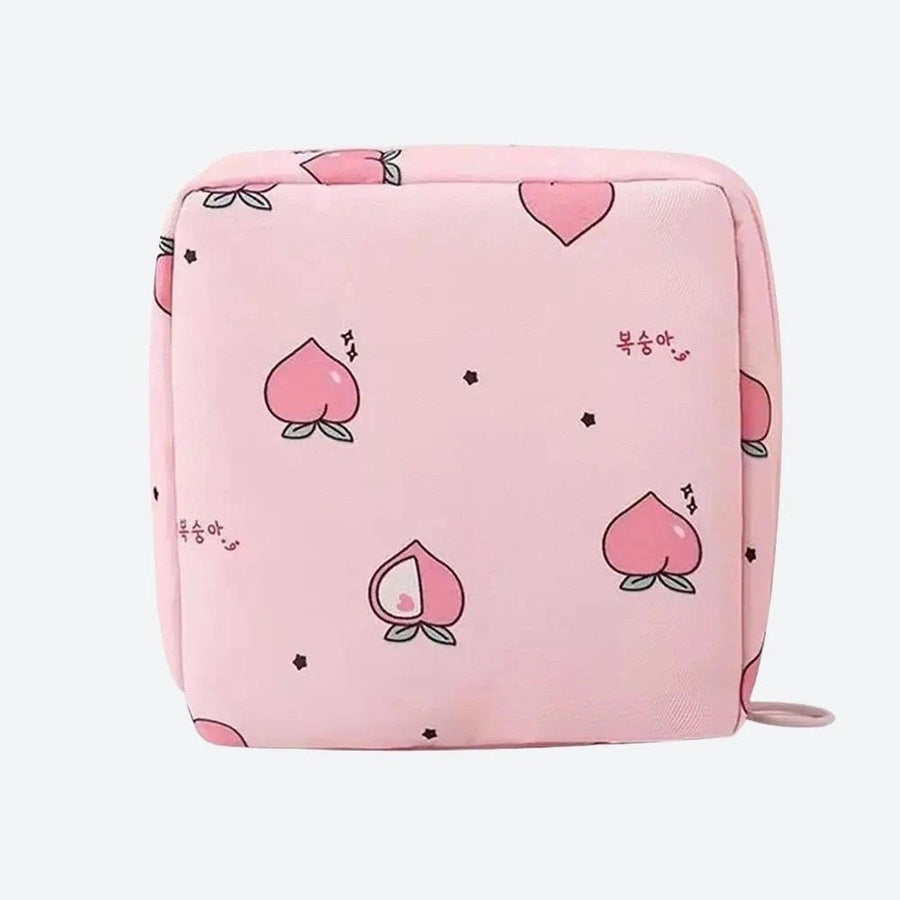 Cute Floral Print Storage Pouches