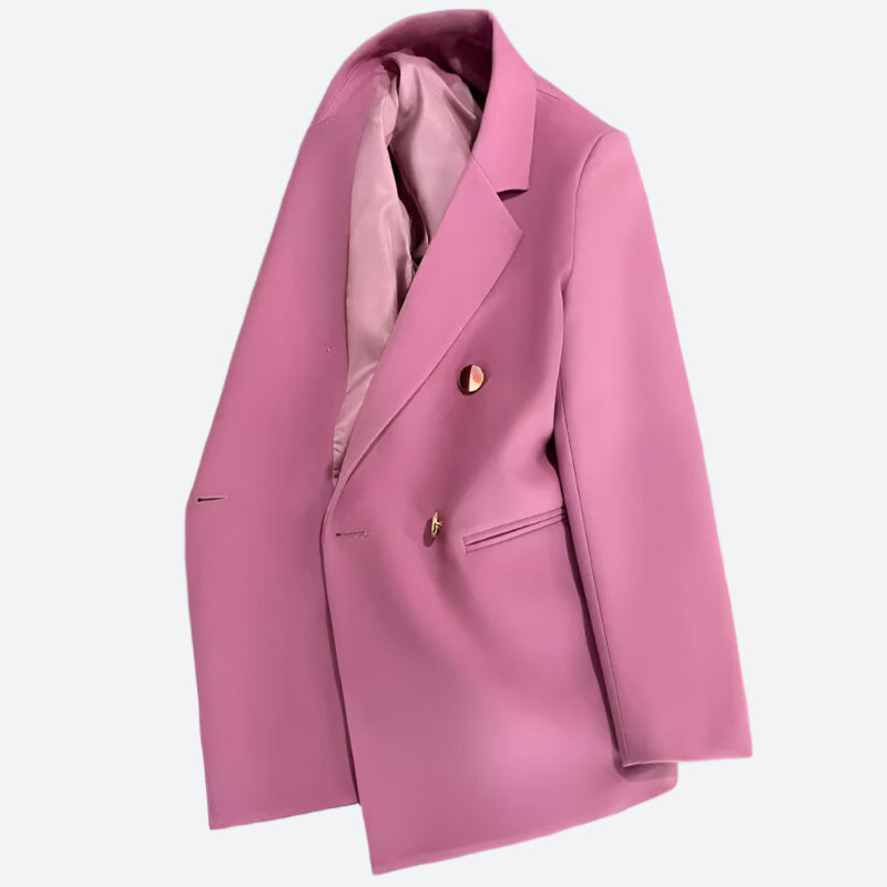 Double-Breasted Tailored Blazer Jackets