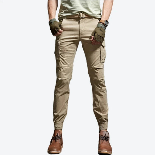 Elastic Cuff Tactical Cargo Pocket Pants