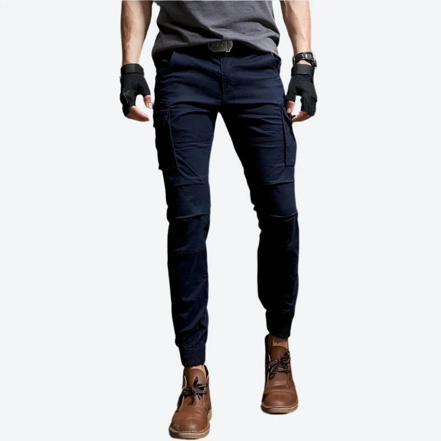 Elastic Cuff Tactical Cargo Pocket Pants