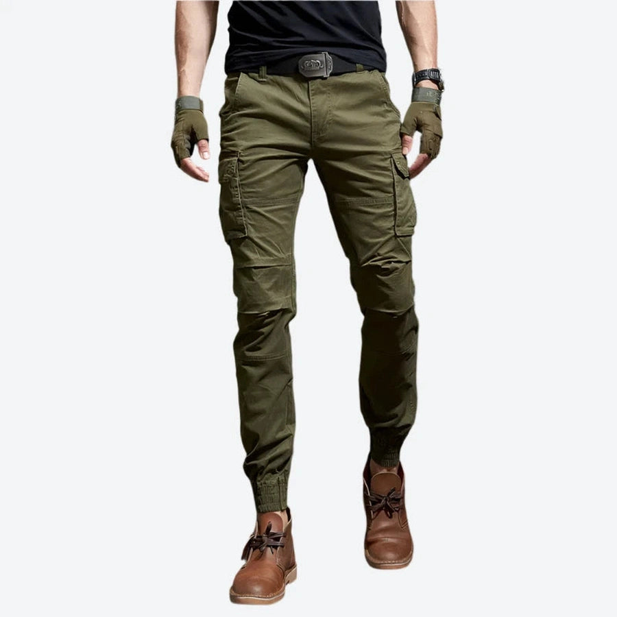 Elastic Cuff Tactical Cargo Pocket Pants