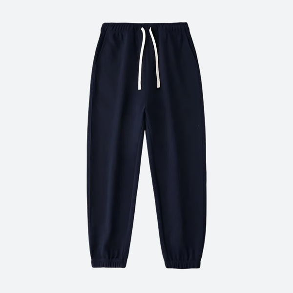 Elastic-Waist Cuffed Fleece Joggers