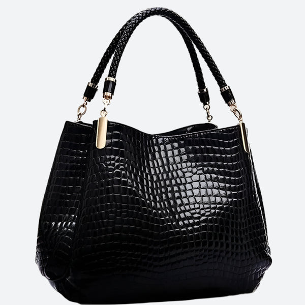 Elegant Croc-Embossed Faux Leather Bags