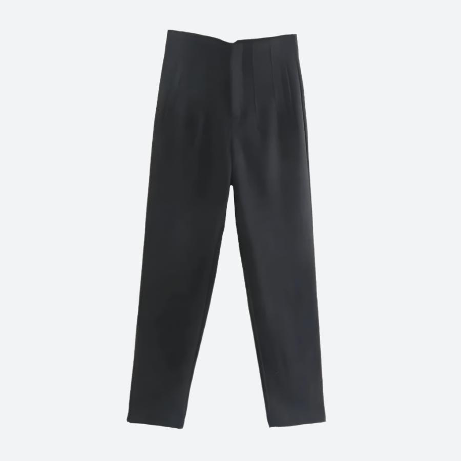Elegant High-Waist Tailored Dress Trousers