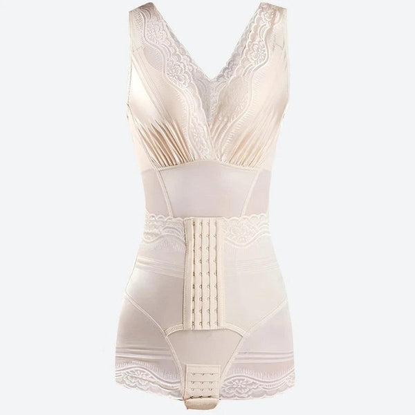 Elegant Lace Shapewear Bodysuit Dresses