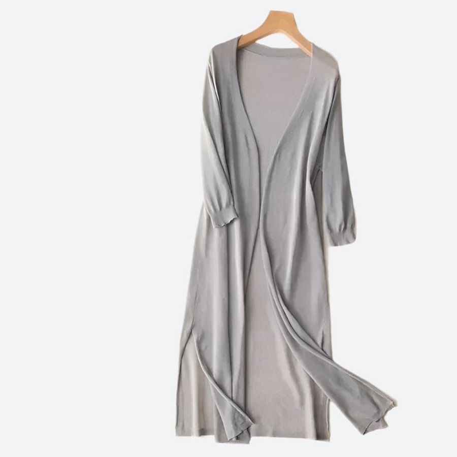 Elegant Long Open-Front Duster Cardigans