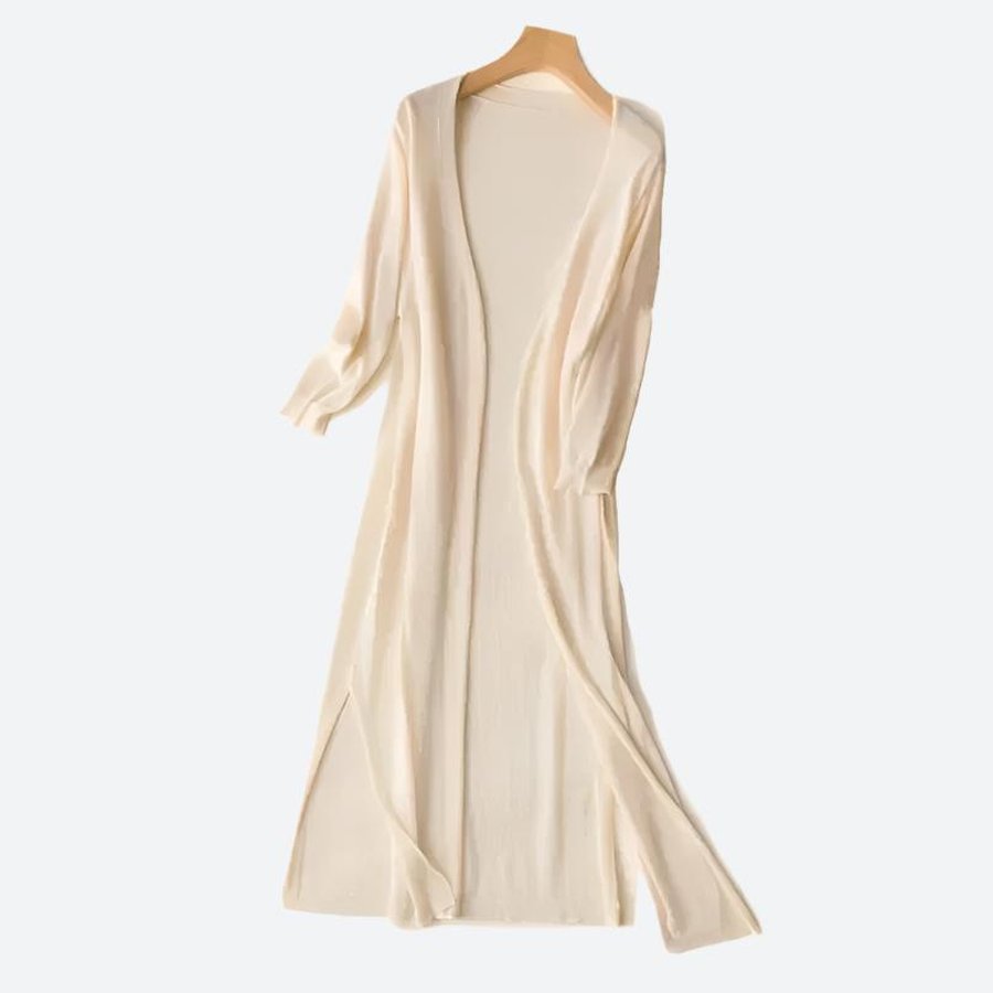 Elegant Long Open-Front Duster Cardigans