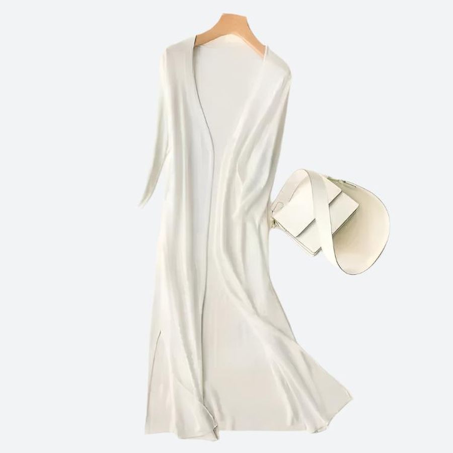 Elegant Long Open-Front Duster Cardigans