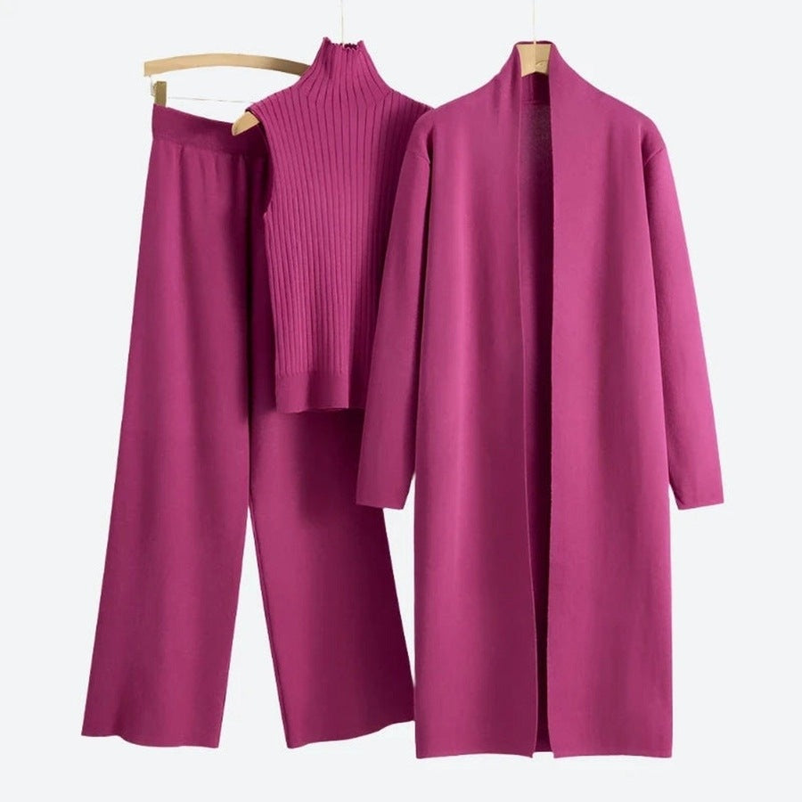Elegant Three-Piece Lounge Wear Sets