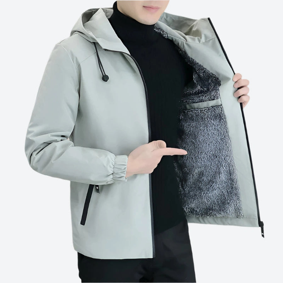 Fleece-Lined Winter Hooded Jackets
