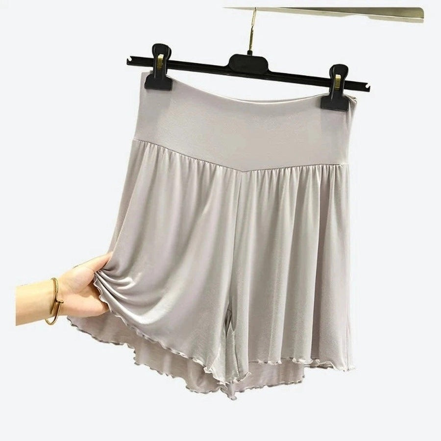 Flouncy High-Waisted Ruffle Hem Shorts