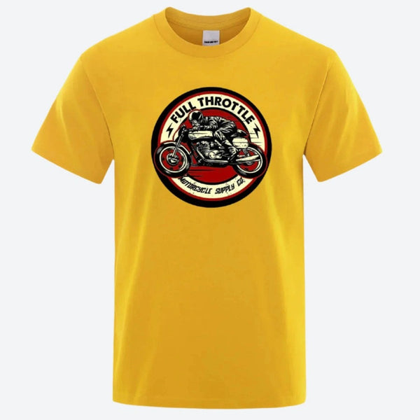 Full Throttle Motorcycle Graphic T-Shirts