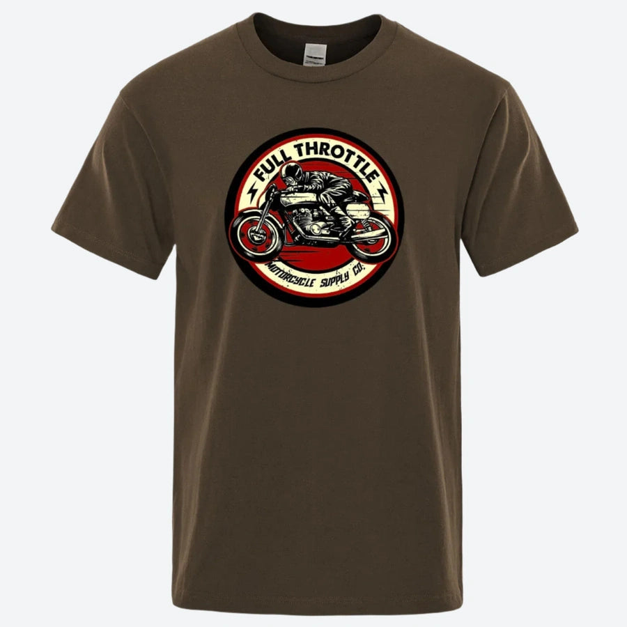 Full Throttle Motorcycle Graphic T-Shirts