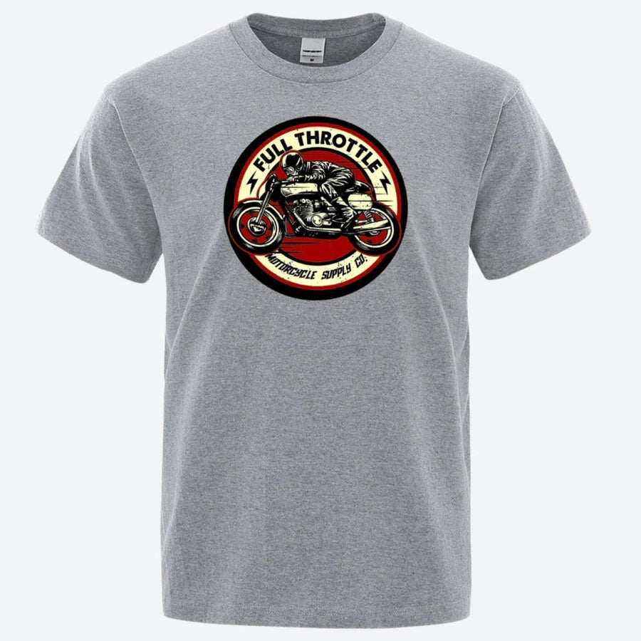 Full Throttle Motorcycle Graphic T-Shirts