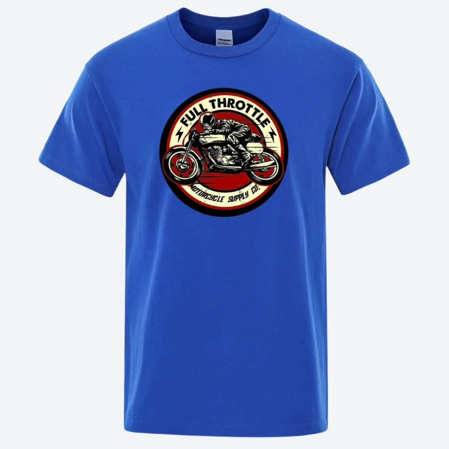 Full Throttle Motorcycle Graphic T-Shirts