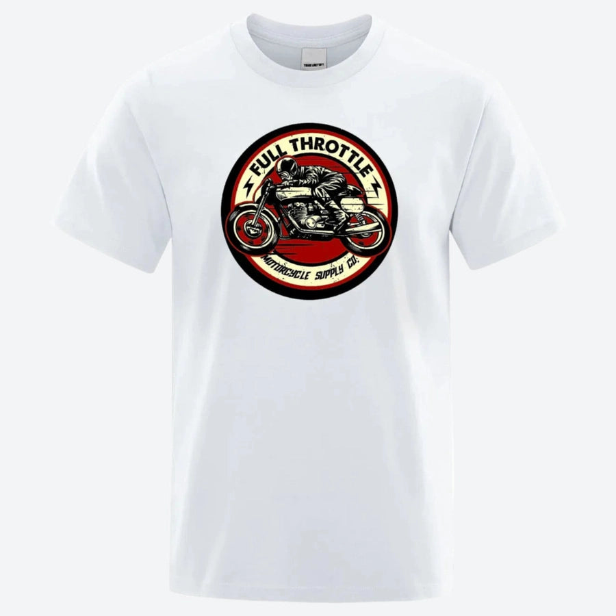Full Throttle Motorcycle Graphic T-Shirts