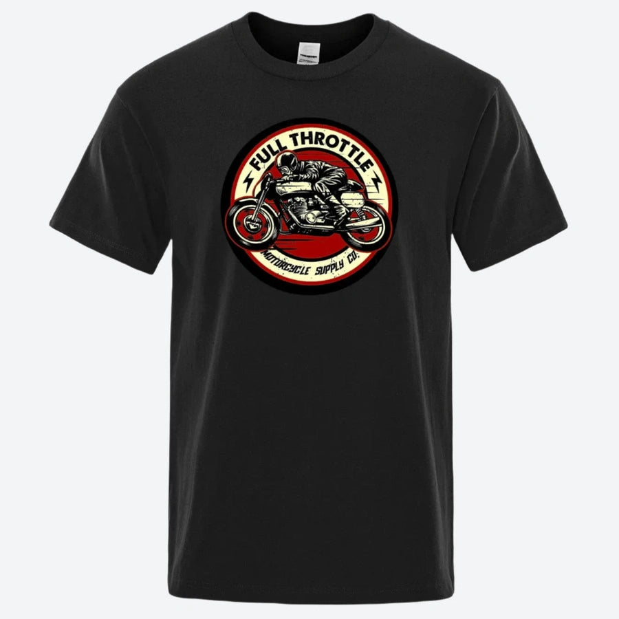 Full Throttle Motorcycle Graphic T-Shirts