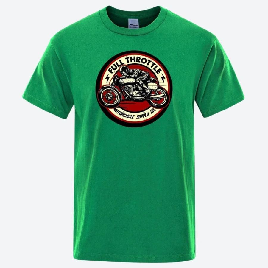 Full Throttle Motorcycle Graphic T-Shirts