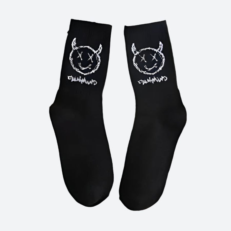 Fun Cartoon Face Ankle Socks