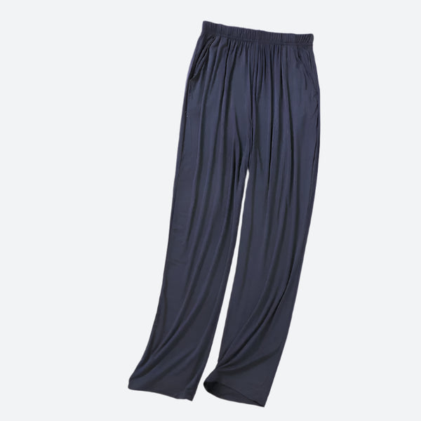 Relaxed Lightweight Elastic-Waist Lounge Pants