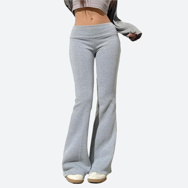 High-Waist Flared Stretch Yoga Pants